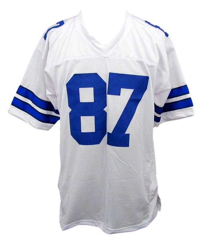 Jake Ferguson Signed White Custom Football Jersey Dallas Cowboys Beckett 186307