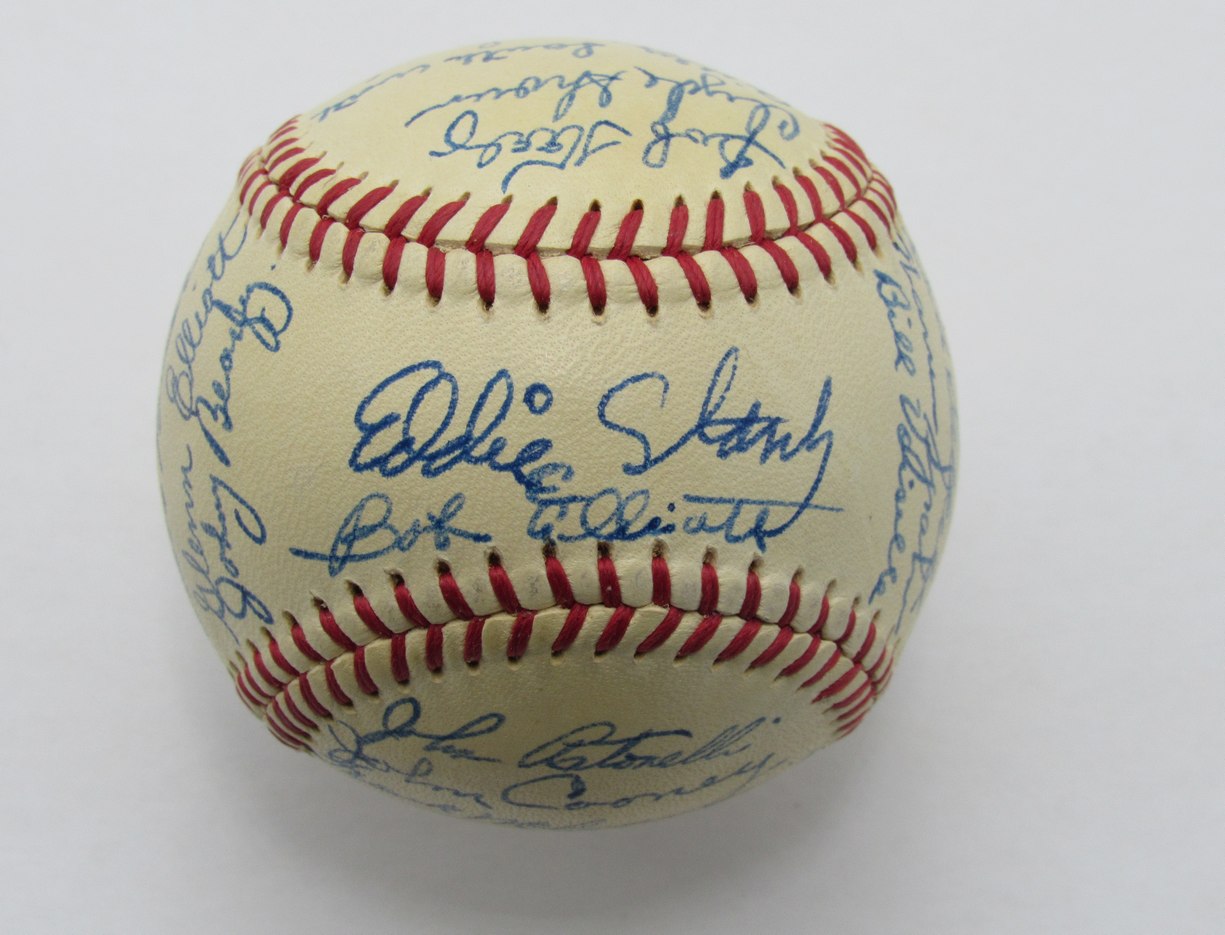 1948 Boston Braves NL Champs Team Signed by 27 Southworth Spahn Baseball 185367