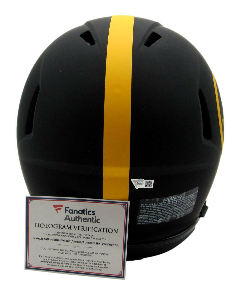 Najee Harris Signed/Inscr Steelers Eclipse Full Size Auth Helmet Fanatics 161455