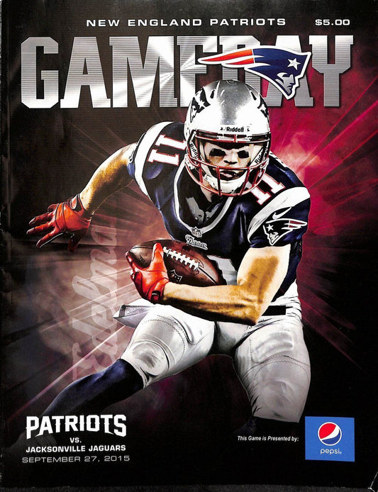 2015 9/27 Patriots vs. Jaguars NFL Game Program Tom Brady 400th TD Pass 179029