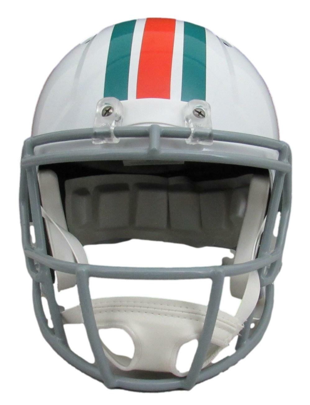 Bob Griese Signed/Inscr Dolphins Speed Full Size Replica Helmet Beckett 159704