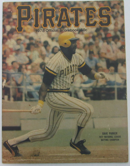 1978 Pittsburgh Pirates vs. Mets Official Scorebook Dave Parker 153280