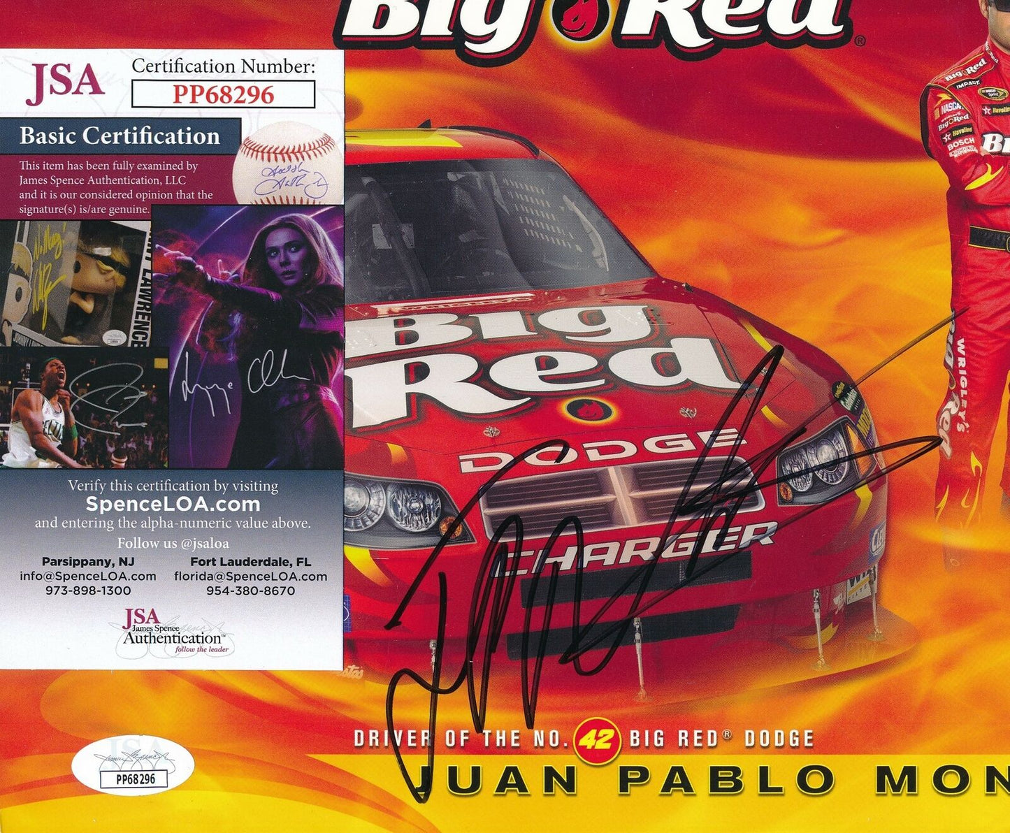 Juan Pablo Montoya NASCAR Champ Signed/Autographed 8x10 Photo JSA 163768