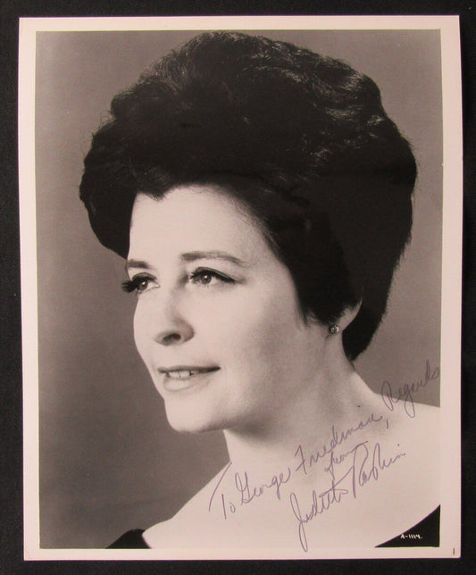 Judith Raskin Soprano Autographed/Inscribed 8x10 B/W Photo PSA/DNA 177043