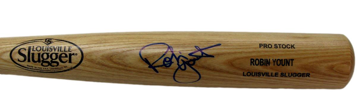 Robin Yount HOF Autographed Blonde Louisville Slugger Bat Brewers JSA 183641