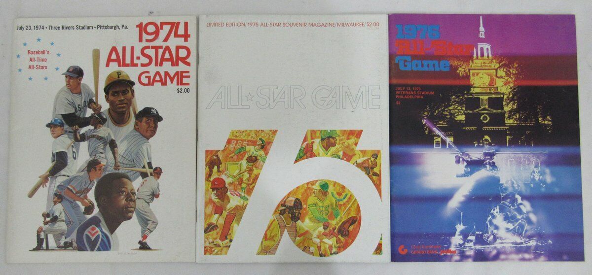 1974-2013 MLB All Star Game Program Run All 40 Programs N/MT 131814