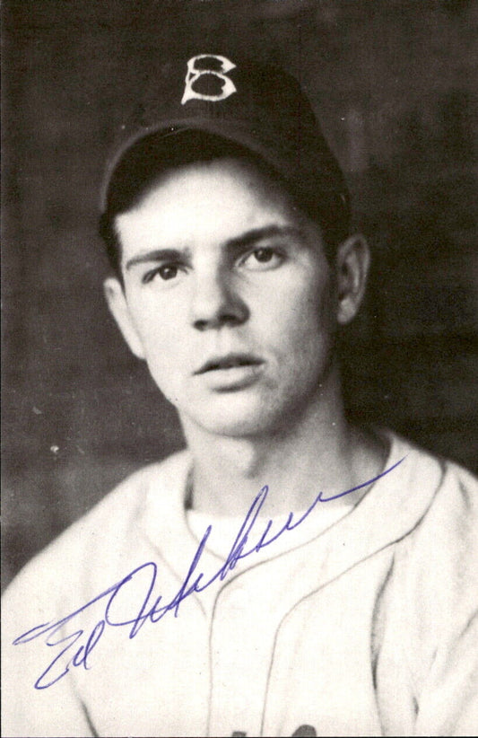 Eddie Miksis Brooklyn Dodgers Signed/Autographed 3x5  Photo 178636