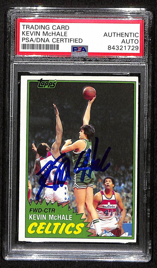 Kevin McHale HOF Celtics Signed 1981 Topps Rookie Card #75 PSA/DNA Auto193412