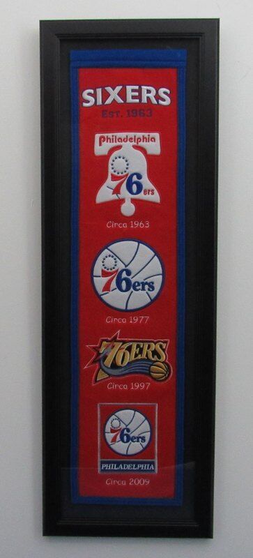 Philadelphia 76ers Felt Traditions Banner Framed 144508