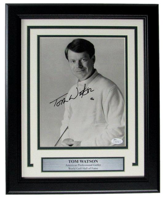 Tom Watson HOF PGA Champ Signed/Autographed 8x10 Photo Framed JSA 163467