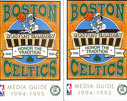 Lot of 2 Boston Celtics 1994-95 Media Guides Dominique Wilkins HOF 182065