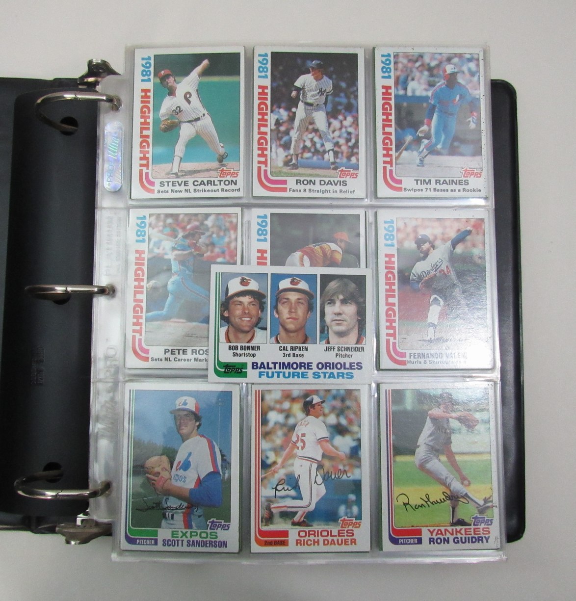 1982 Topps Complete Baseball Set (792) In Binder w/Pages Ripken RC 192008