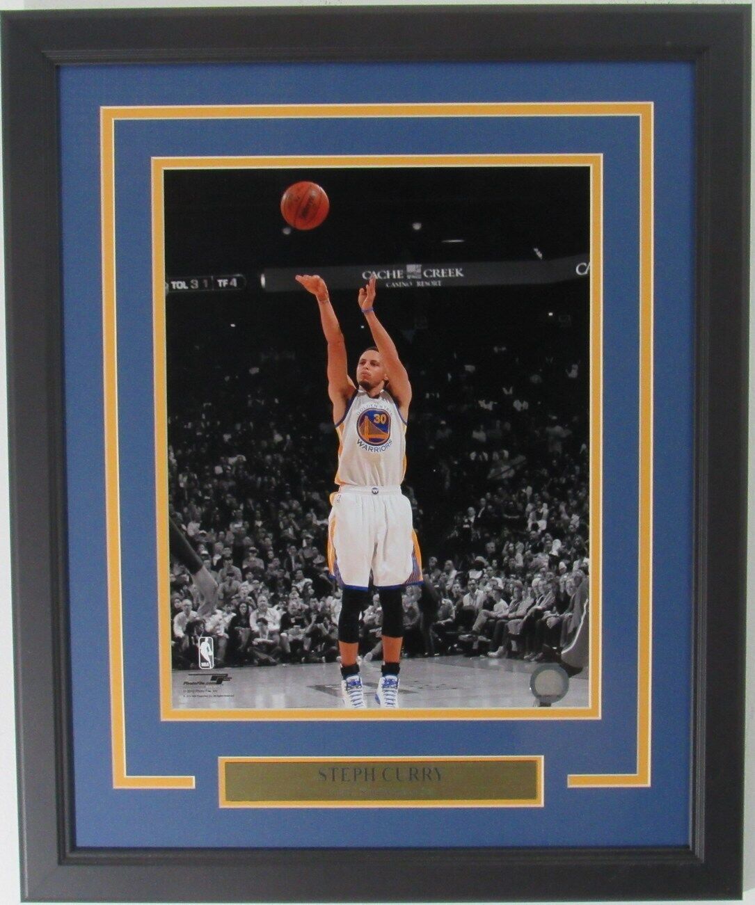 Steph Curry Golden State Warriors Unsigned 11x14 Photo Framed 158114