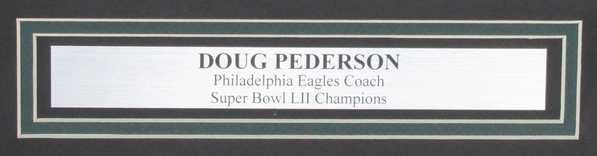 Doug Pederson Autographed 16x20 Photo Philadelphia Eagles Framed Beckett186282