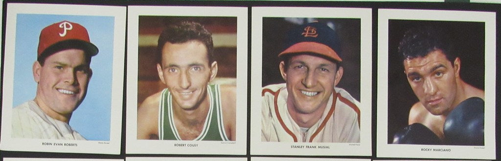 Lot of (10) 1953 Sport All Star Portfolio 5.5x7 Photos with Envelope 181453