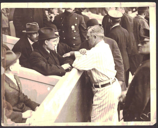 John Mcgraw New York Giants HOF 1914 Type 1 Wire/Press 7x9 B/W Photo 151646