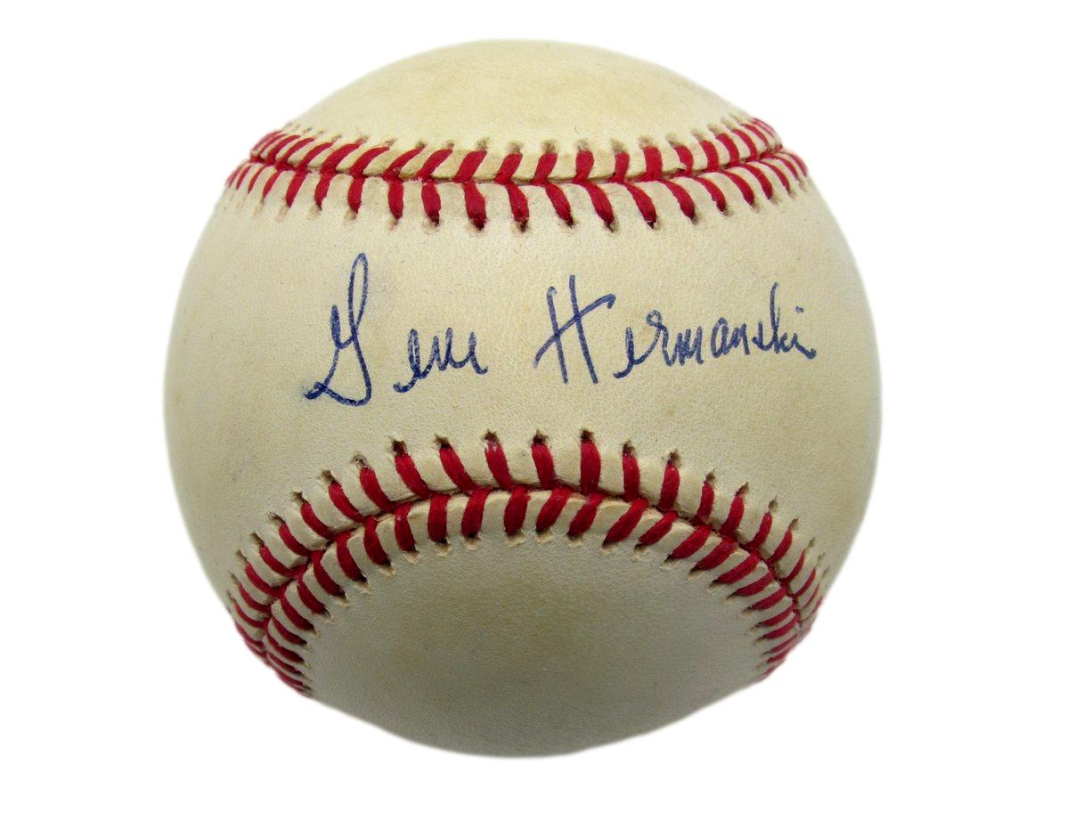 Gene Hermanski Signed/Autographed ONL Baseball Brooklyn Dodgers JSA 185596