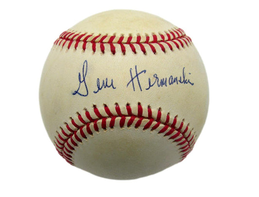Gene Hermanski Signed/Autographed ONL Baseball Brooklyn Dodgers JSA 185596