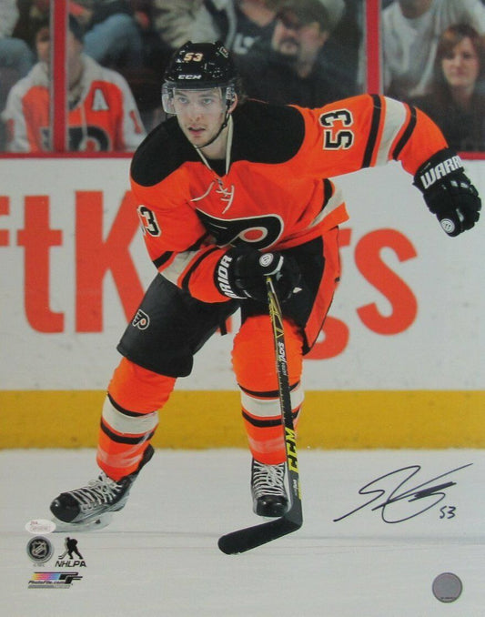 Shayne Gostisbehere Flyers Signed/Autographed 16x20 Photo JSA 140119