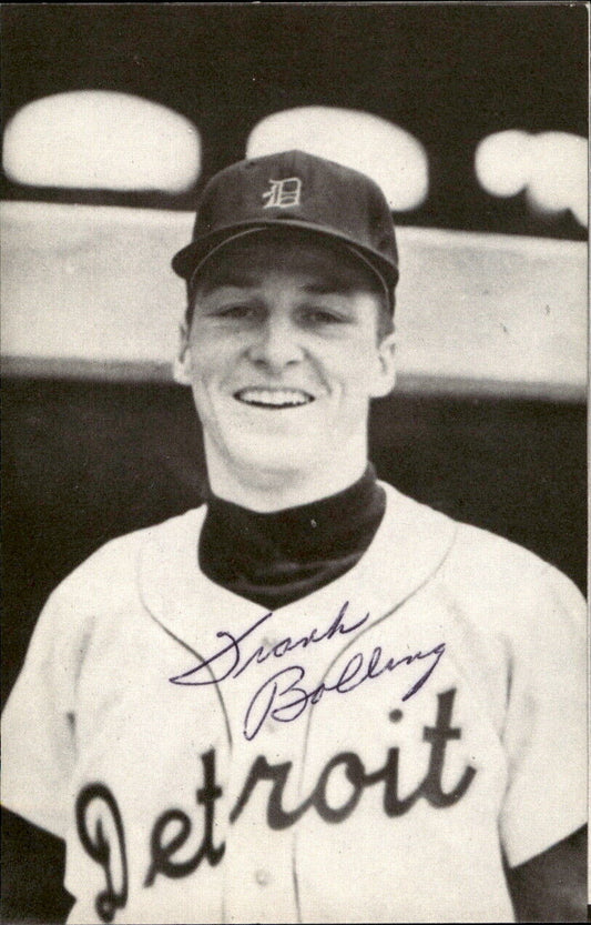 Frank Bolling Detroit Tigers Signed/Autographed 3x5  Photo 177969