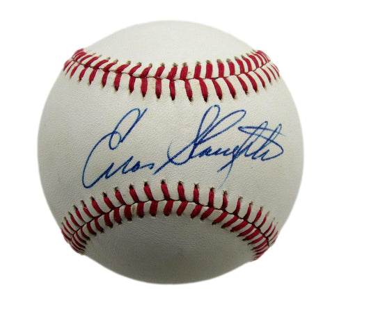 Enos Slaughter HOF Signed/Auto ONL Baseball St. Louis Cardinals JSA 191237