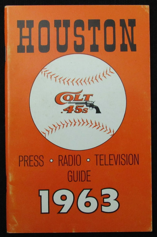 1963 Houston Colt .45s Media/Press Guide 188803
