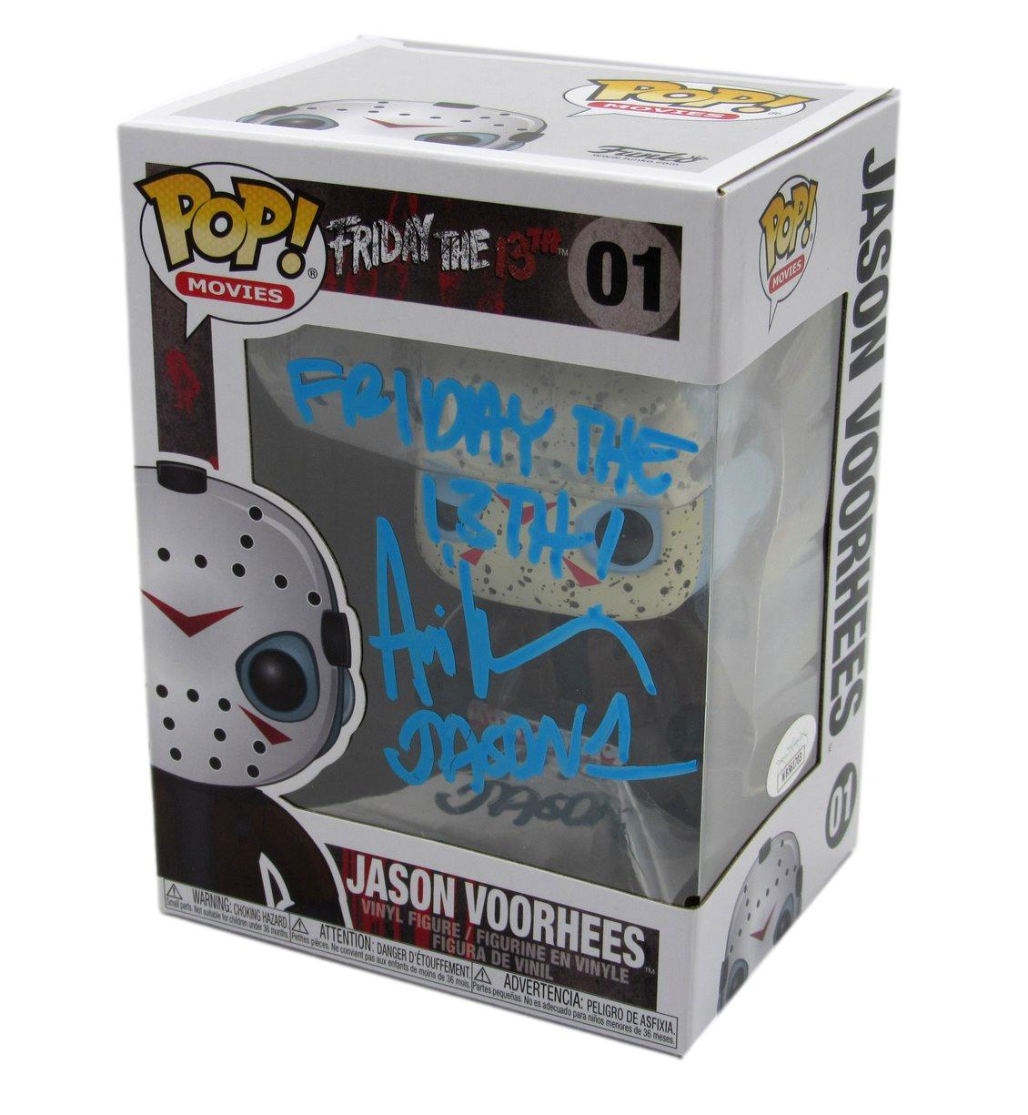 Ari Lehman Signed/Insc Funko Pop! #01 "Friday the 13th" Signed Blue JSA 190713
