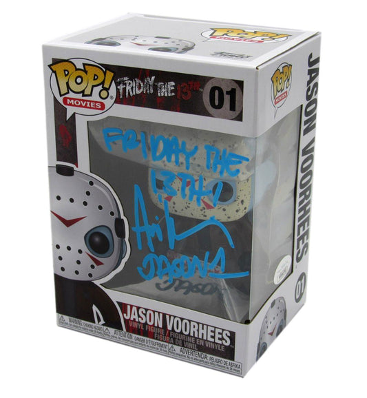 Ari Lehman Signed/Insc Funko Pop! #01 "Friday the 13th" Signed Blue JSA 190713
