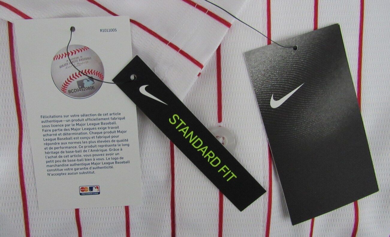 Zack Wheeler Autographed White Nike Authentic Baseball Jersey Phillies Fanatics