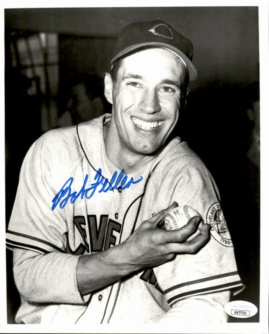 Bob Feller HOF Signed/Autographed 8x10 Photo Cleveland Indians JSA 191468