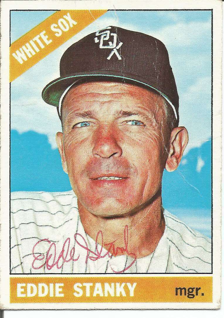 Eddie Stanky Chicago White Sox Signed/Autographed 1966 Topps Card #448 151024