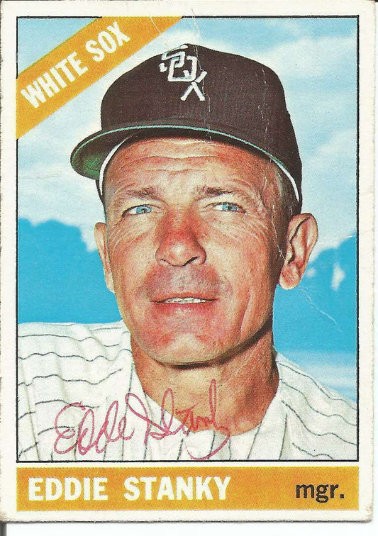 Eddie Stanky Chicago White Sox Signed/Autographed 1966 Topps Card #448 151024