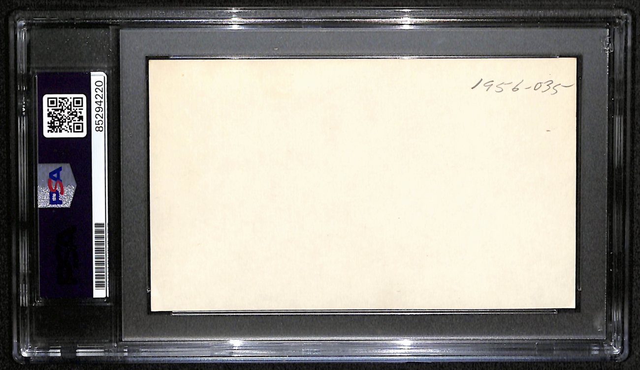 Curt Flood Signed/Autographed 3x5 Index Card St. Louis Cardinals PSA/DNA 190613