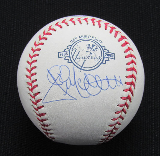 Jack McDowell Signed/Auto Yankees 100th OML Baseball MAB 187053