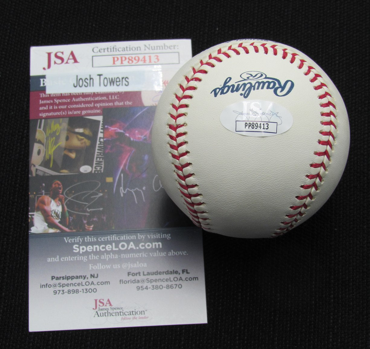 Josh Towers Signed/Auto Yankees 100th OML Baseball JSA  186879