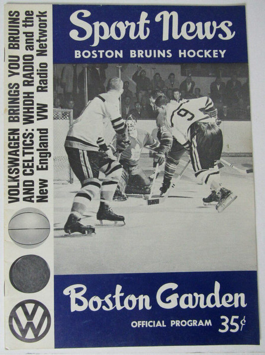 Boston Bruins NHL Hockey Program vs. Montreal Canadiens 1/1/64 146230