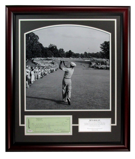 Ben Hogan 1950 U.S. Open Signed/Auto 16x20 Photo Collage Framed JSA 189336