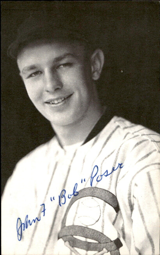 Bob Poser White Sox d. 2002 Signed/Autographed 3x5  Photo 178724