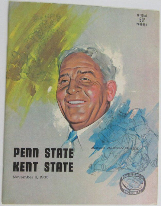 1965 Penn State Nittany Lions vs. Kent State Football Program 137840