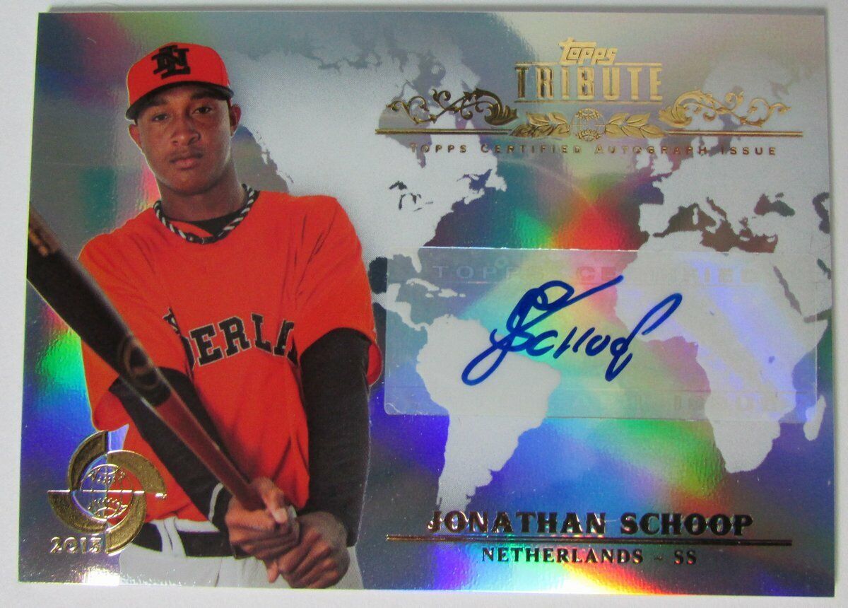 2013 Topps Tribute WBC Autographs #WTA-JSC3 Jonathan Schoop Rookie Card 147475