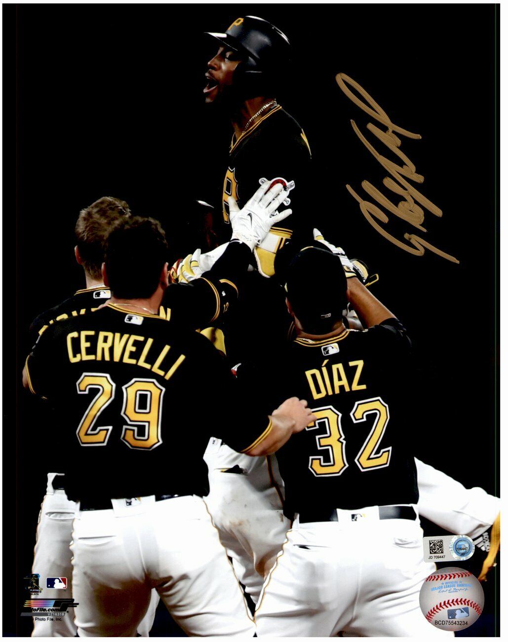 Starling Marte Pittsburgh Pirates Signed/Autographed 8x10 Photo MLB HOLO 153620