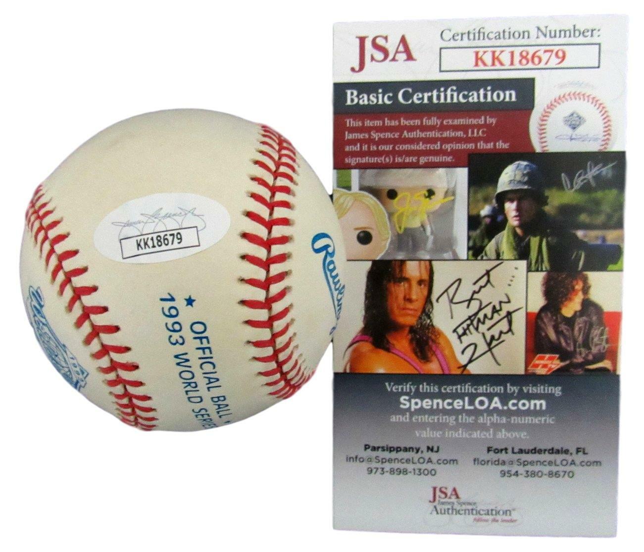 Paul Molitor HOF Signed/Auto Blue Jays 1993 World Series Baseball JSA 156090