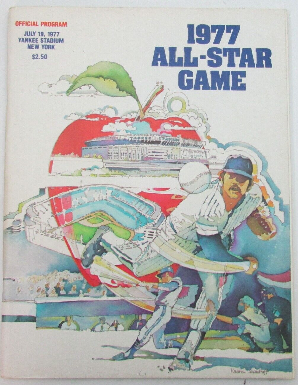 1977 MLB Baseball Official All Star Game Program - Yankee Stadium 157026