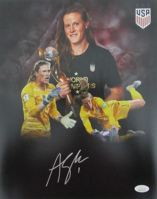 Alyssa Naeher USA Women's Soccer Team Signed 11x14 Photo Montage JSA 146058