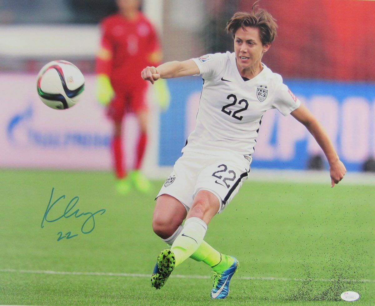 Megan Klingenberg Signed/Autographed USWNT 16x20 Photo JSA 140153