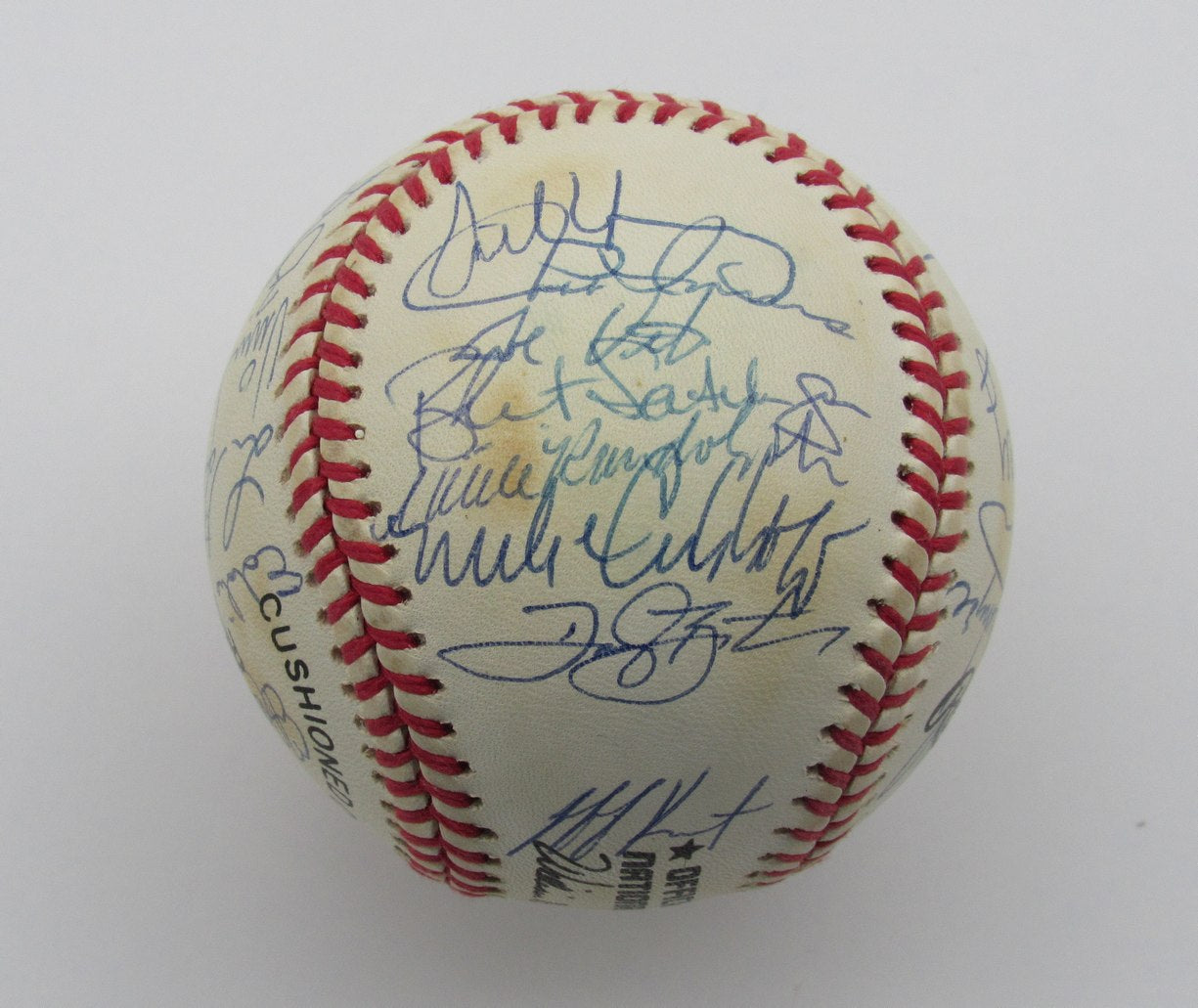 1992 New York Mets Team Signed by 30 Players ONL Baseball Gooden Cone 185521