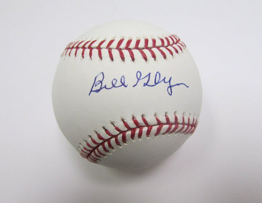 Bill Glynn Indians Signed OML Baseball JSA 138220