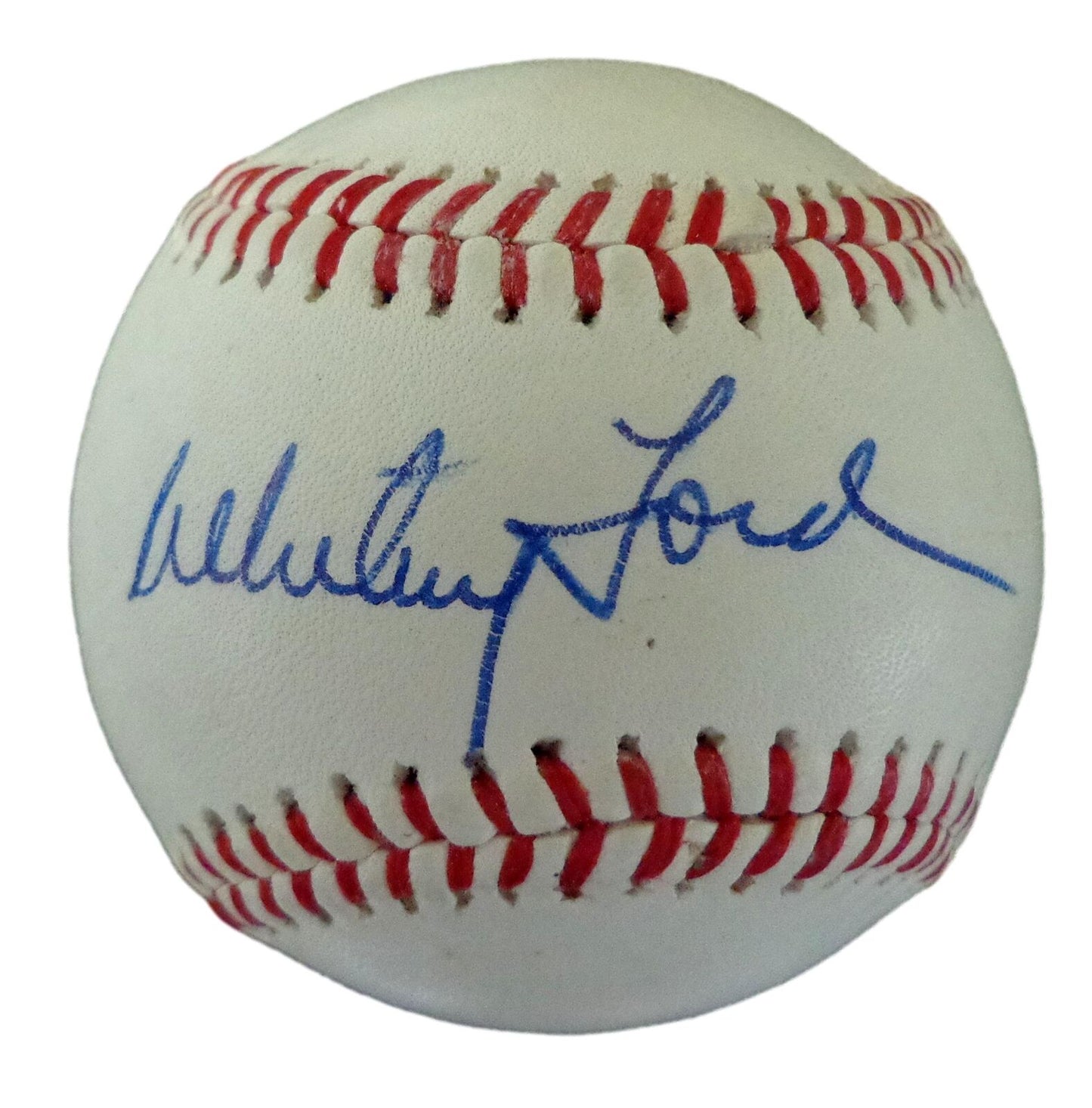 Whitey Ford HOF Autographed Scholastic Baseball New York Yankees 180154