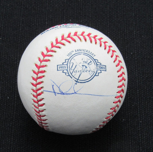Enrique Wilson Signed/Auto Yankees 100th OML Baseball JSA  186875