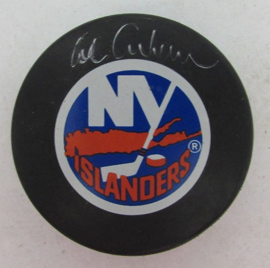 Al Arbour HOF Autographed/Signed New York Islanders Hockey Puck 129771